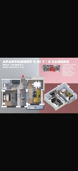 Apartament cu 2 camere decomandat în 1 Mai