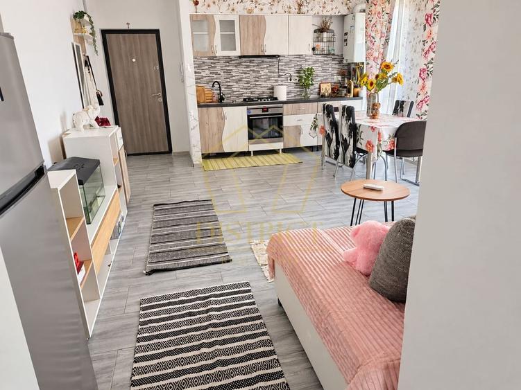 Apartament cu 2 camere semidecomandat, mobilat în Giroc