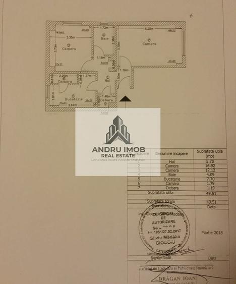 Apartament cu 2 camere decomandat, mobilat în Apărătorii Patriei