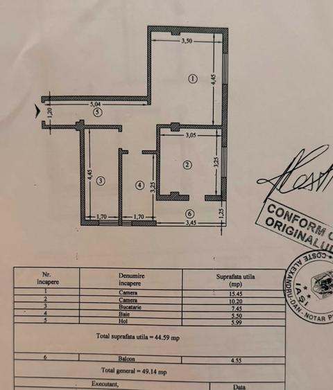 Etaj 2-Moara de Vant-2 Camere Decomandat 49mp-bloc  nou - 5