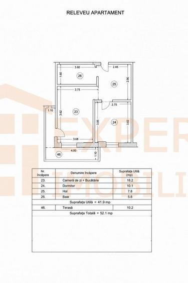 Apartament cu 2 camere decomandat în Central