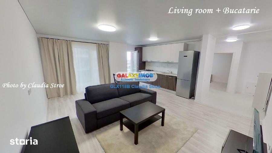 Apartament cu 2 camere semidecomandat, mobilat în Pieptănari