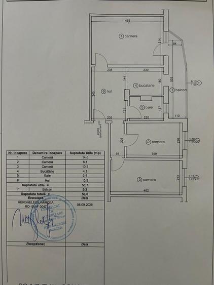 Apartament cu 3 camere decomandat în Astra