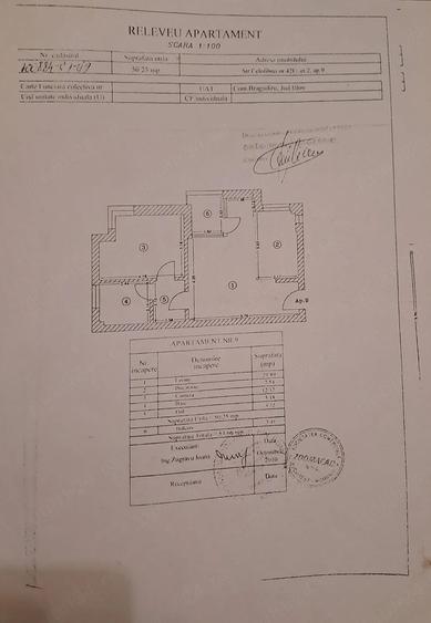 Apartament cu 2 camere semidecomandat în Est