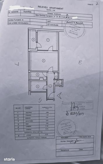 Apartament cu 3 camere, mobilat în Timpuri Noi