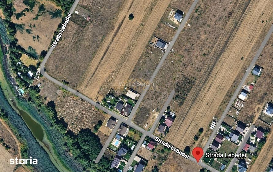 Teren intravilan 469 mp | Curent la lot | Deschidere 15 m | Str. Lebed