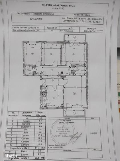 Apartament cu 4 camere în Dârste