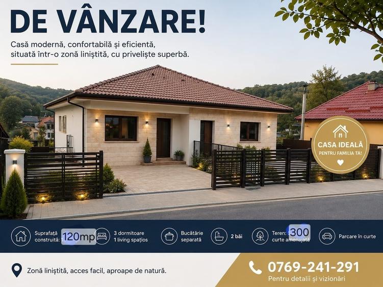 Casă cu 3 camere în Tăuți