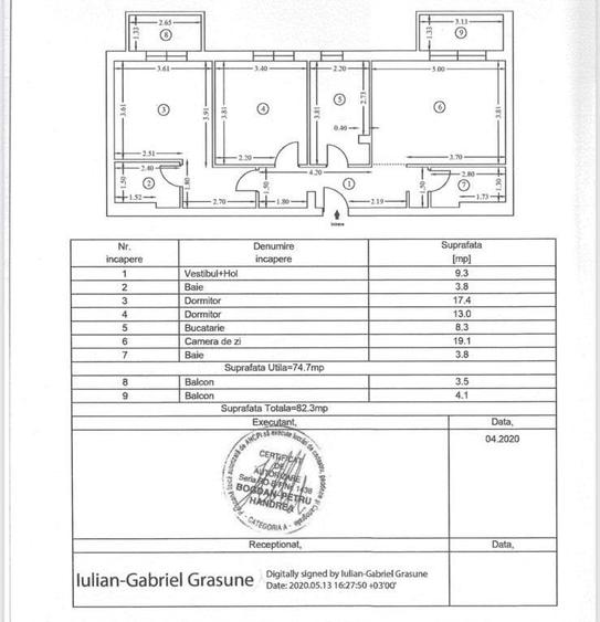 Apartament cu 3 camere decomandat în Pipera