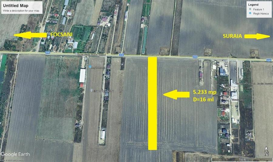 Teren Construcții intravilan de 5233 mp, în Est