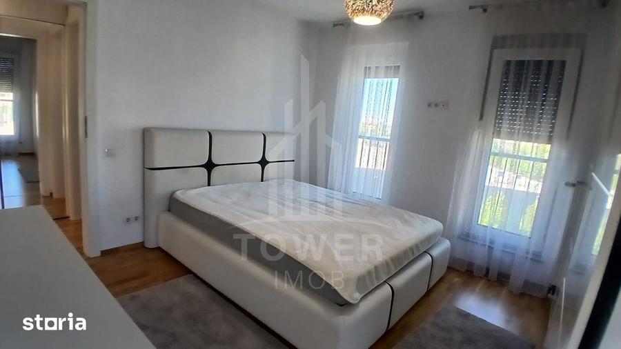 Apartament cu 3 camere, mobilat în Central
