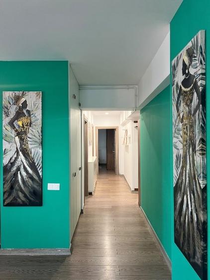 Apartament cu 3 camere semidecomandat, mobilat în Cotroceni