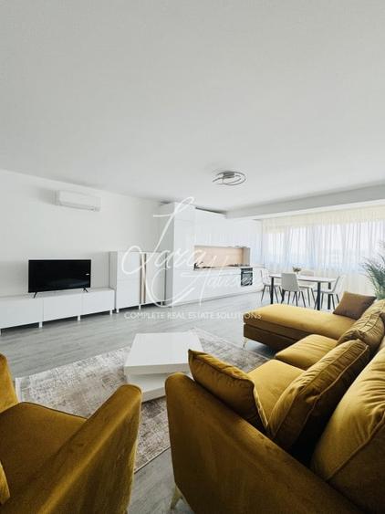 Apartament cu 2 camere semidecomandat, mobilat în Pipera
