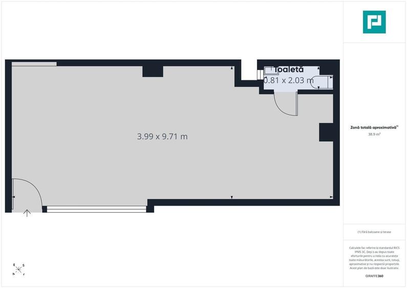 Spațiu comercial, de 45 mp, în Iosia