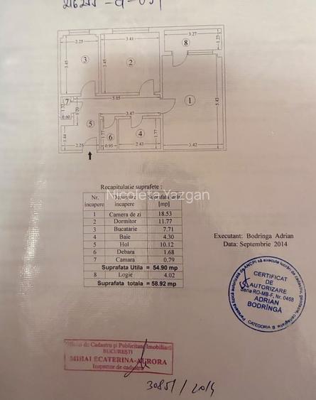 APARTAMENT 2 CAMERE DE VÂNZARE – TINERETULUI / TIMPURI NOI – STRADA VIȘANA