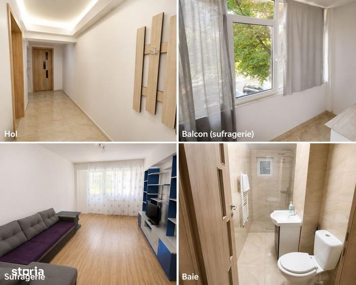 Apartament cu 2 camere decomandat în Dunărea