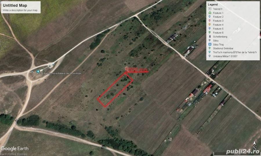 Vand teren 1000 mp. in Selimbar , zona Troita ! - 2