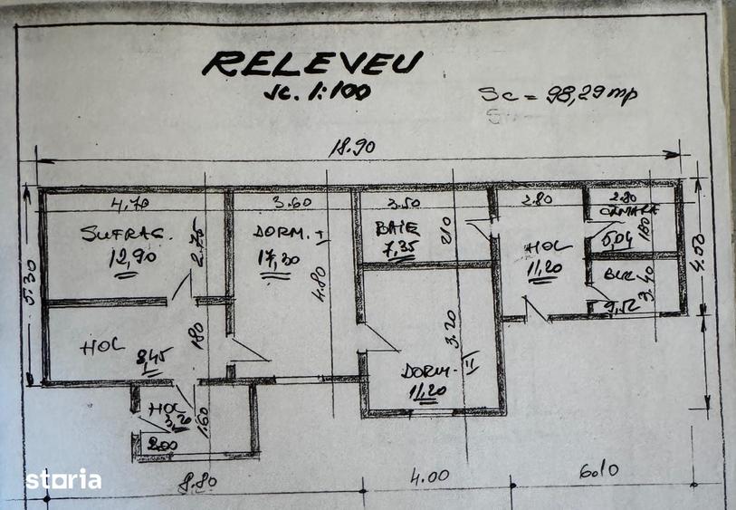Casă cu 4 camere cu Teren 1260 Mp în Valea Râmnicului