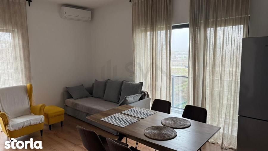 Apartament cu 2 camere, mobilat în Tunari