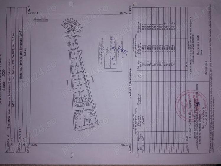 Teren de 1000 mp, în Exterior Vest