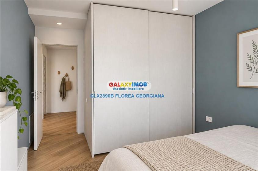 Apartament cu 2 camere semidecomandat, mobilat în Pipera