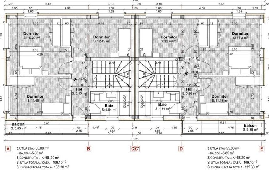 Casă individuală cu 4 camere cu Teren 250 Mp în Gilău