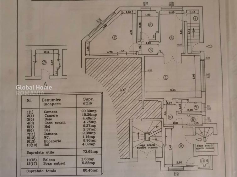 Apartament cu 2 camere decomandat în Calea Călărașilor