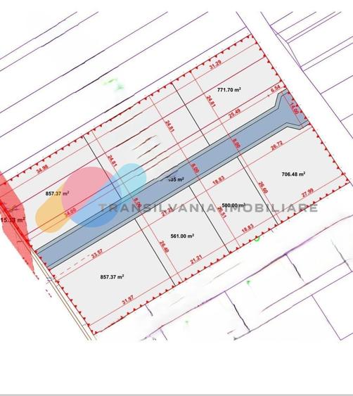 Teren Construcții intravilan de 700 mp, în Chinteni