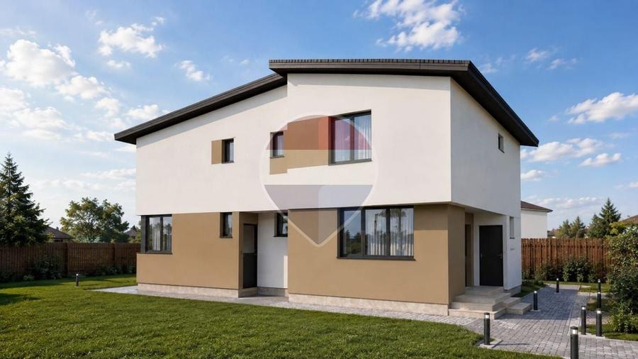 Duplex cu 4 camere cu Teren 500 Mp în Stupini