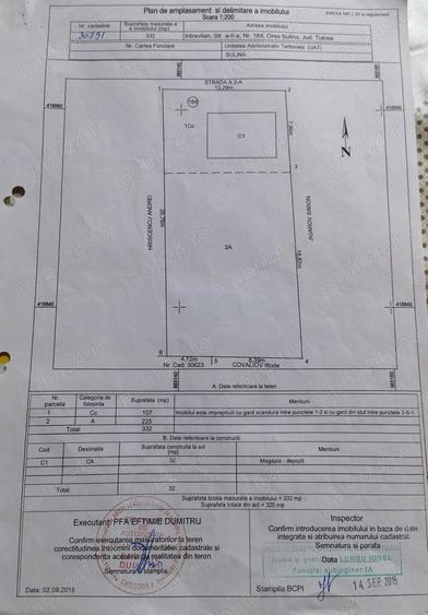 Teren de 330 mp, în Central