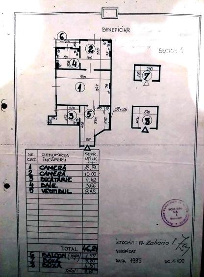 Apartament cu 2 camere semidecomandat în Kogălniceanu