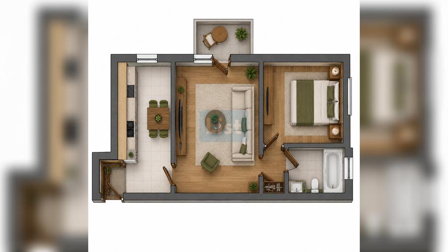 Apartament cu 2 camere semidecomandat în Grigorescu