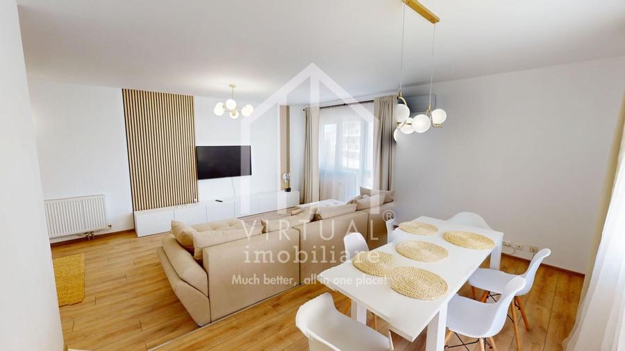 Apartament cu 3 camere decomandat, mobilat în Hipodrom 3