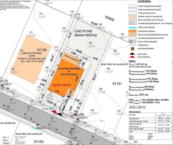 Casă cu 3 camere cu Teren 603 Mp în Ciugud