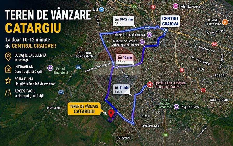 Teren Construcții de 440 mp, în Central