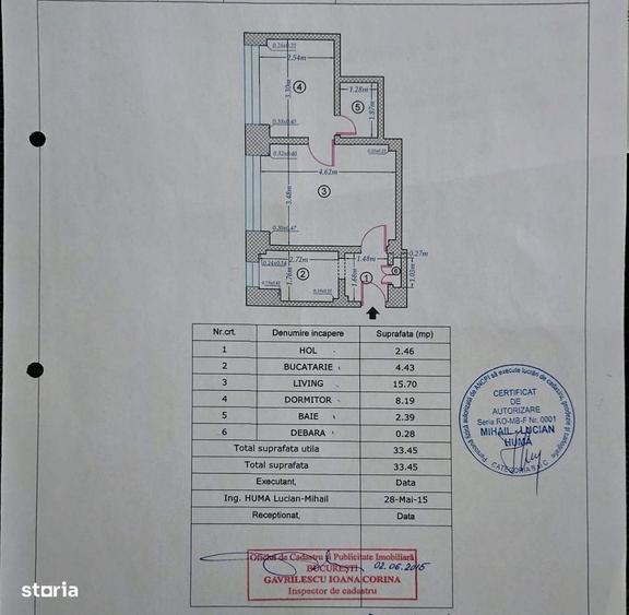Apartament cu 2 camere în Cișmigiu