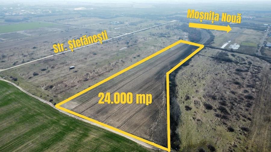 Teren Construcții extravilan de 24000 mp, în Moșnița Nouă