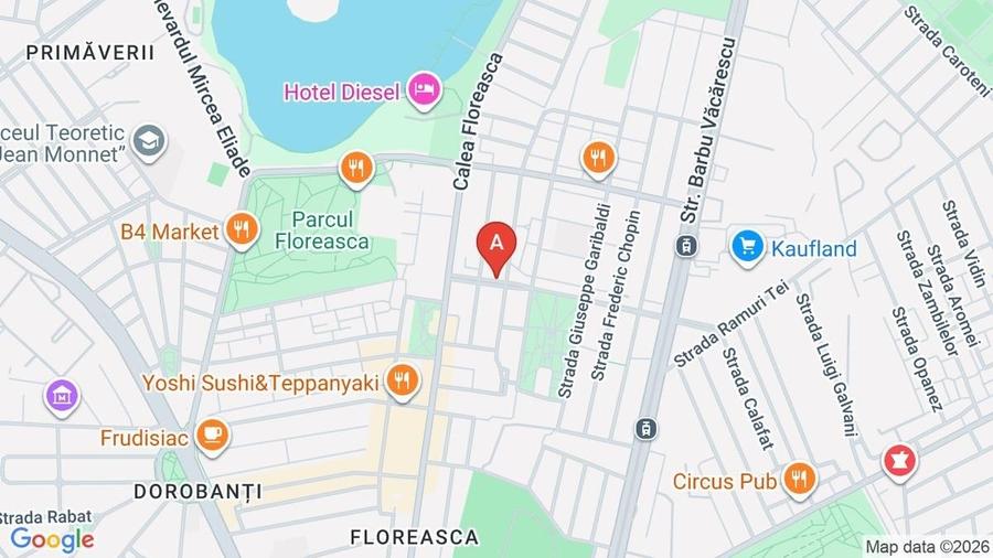 Apartament cu 2 camere semidecomandat, mobilat în Floreasca