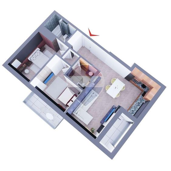 Apartament cu 3 camere în Tărian