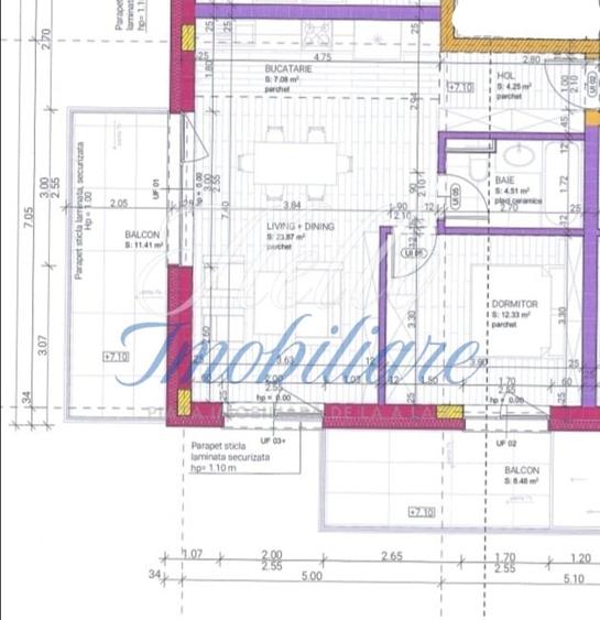 Apartament cu 3 camere semidecomandat în Gruia