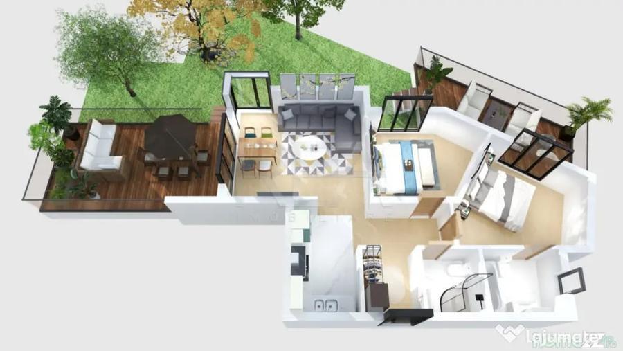 Apartament cu 3 camere decomandat în Moșilor