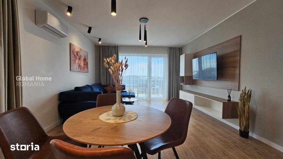 Apartament cu 2 camere decomandat, mobilat în Tunari
