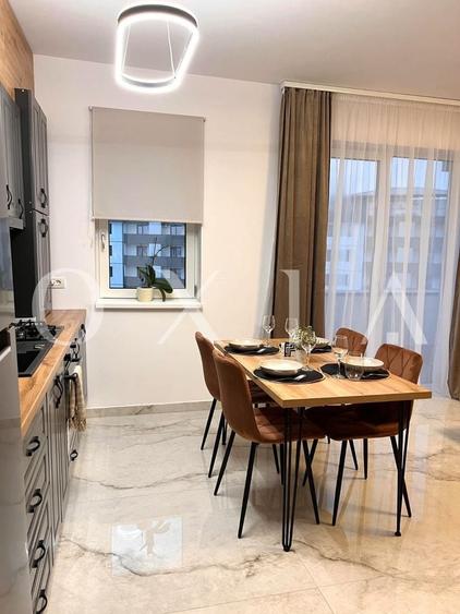 Apartament cu 2 camere semidecomandat, mobilat în Giroc