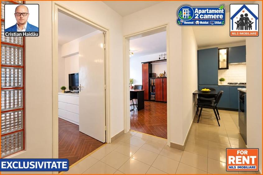 Apartament / Birou | 2 camere | Renovat | Mobilat | Utilat | Tineretul - 7