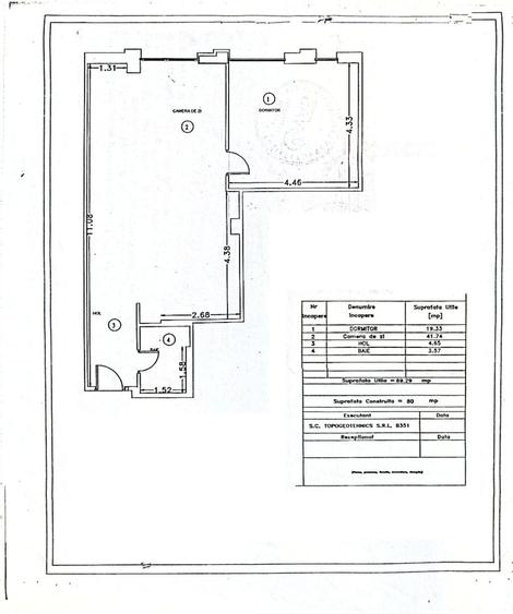 Apartament cu 2 camere nedecomandat, mobilat în Gară