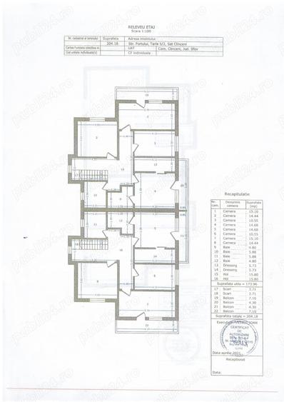 Domnesti- Clinceni - str.Fortului, duplex, P+ET+POD locuibil. - 1