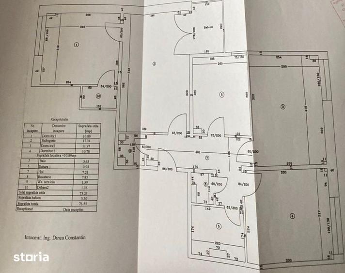 Apartament cu 4 camere semidecomandat în Pielești