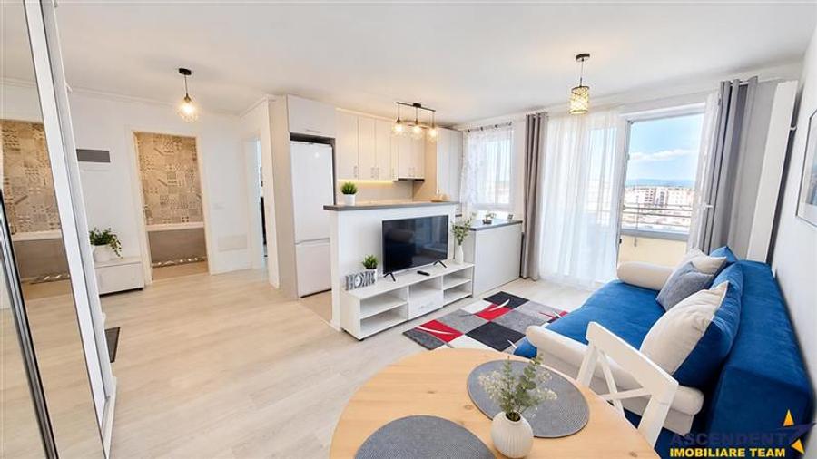 Apartament cu 2 camere decomandat, mobilat în Tractorul