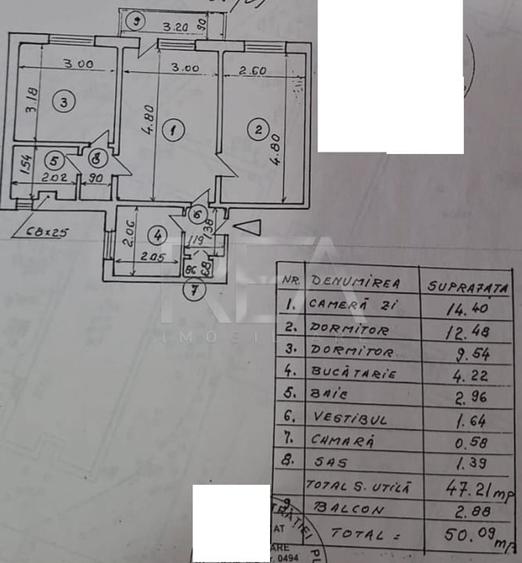 Apartament cu 3 camere decomandat, mobilat în Nicolae Grigorescu