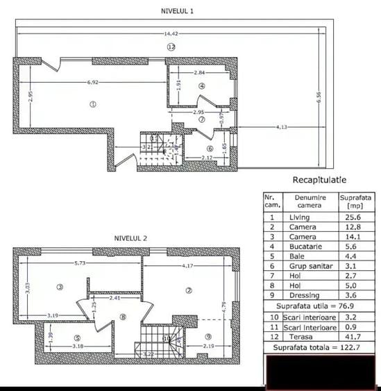 Apartament cu 3 camere decomandat în Nord